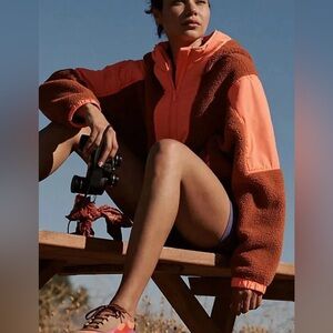 NWT free people lead the pack fleece lead pullover jacket